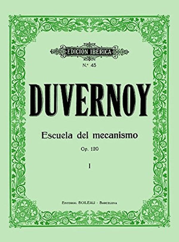 Pianos Arévalo - Duvernoy. Escuela del mecanismo. Op.120 I. Piano