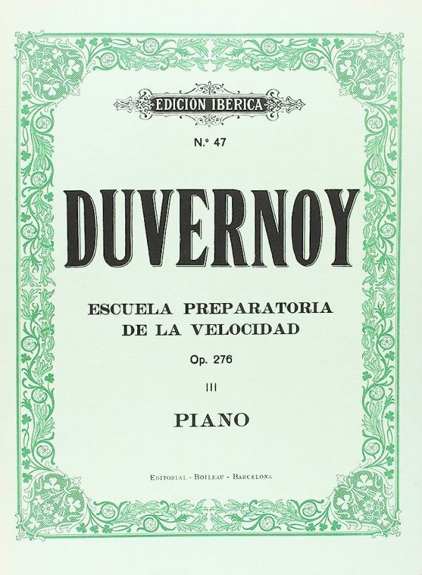 Pianos Arévalo - Duvernoy. Escuela Preparatoria de la Velocidad. Op.276 III. Piano