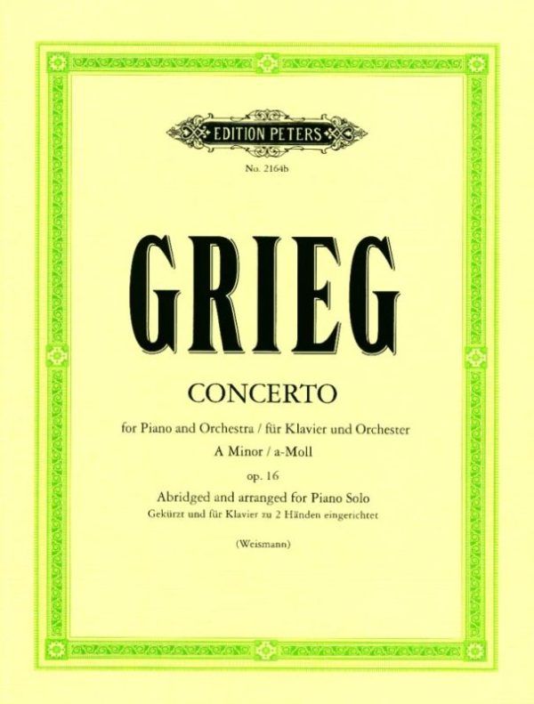 Pianos Arévalo - Grieg. Concerto for Piano and Orchestra. A Minor. Op.16