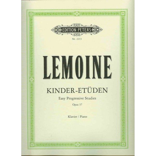 Pianos Arévalo - Lemoine. Kinder - Etüden. Easy Progressive Studies. Op.37. Piano