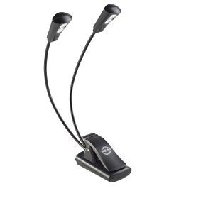 Pianos Arévalo - Lámpara para atril K&M 12244 con 2 FLEXOS Y 2 LEDS EN CADA FLEXO