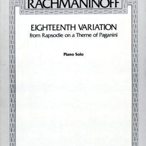 Pianos Arévalo - Rachmaninoff. Eighteenth Variation from Rapsodie on a Theme of Paganini. Piano Solo