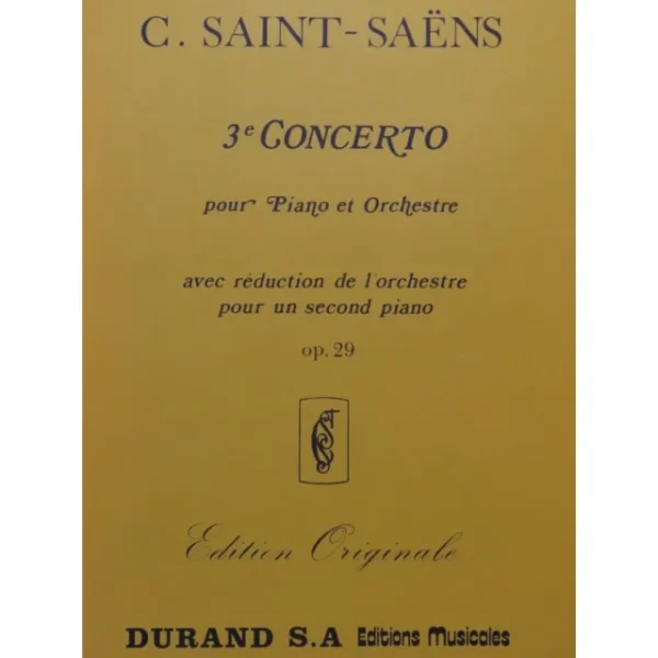 Pianos Arévalo - Saint-Saëns. 3e Concerto pour Piano et Orchestre. Op.29