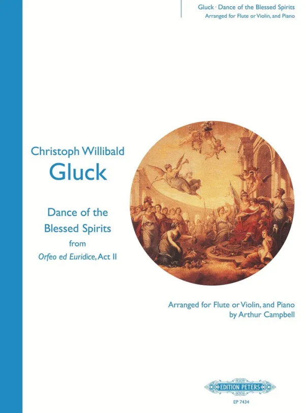 Pianos Arévalo - Gluck. Dance of the Blessed Spirits. Orfeo ed Euridice, Act. II (flauta o violín, y piano)