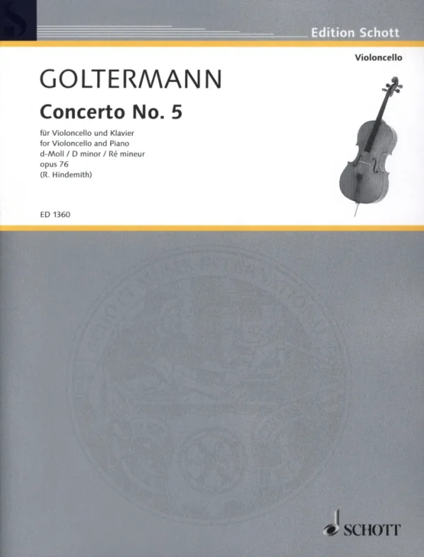 Pianos Arevalo - Goltermann. Concerto nº5 D m Op. 76 (Violoncello)