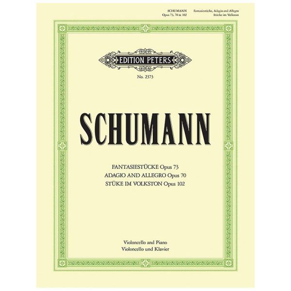 Pianos Arevalo - Schumann. Fantasiestücke op. 73 - Adagio und Allegro op. 70 - Stücke im Volkston op. 102 (Violoncello y piano)