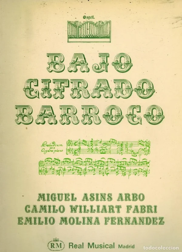 Asins/ Williart/ Molina. Bajo Cifrado Barroco