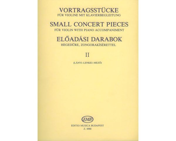 Small Concert Pieces II (Violín y piano)