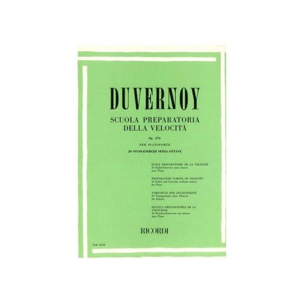 Duvernoy. Scuola Preparatoria della Velocita Op.276. Piano